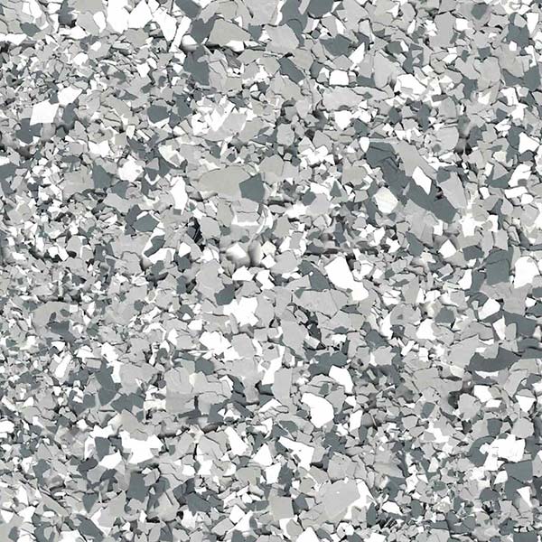 This image features an abstract pattern of various sized, jagged, silver and gray shards densely packed to create a textured appearance.